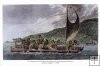 A Canoe of the Sandwich Islands, the Rowers Masked, 1779